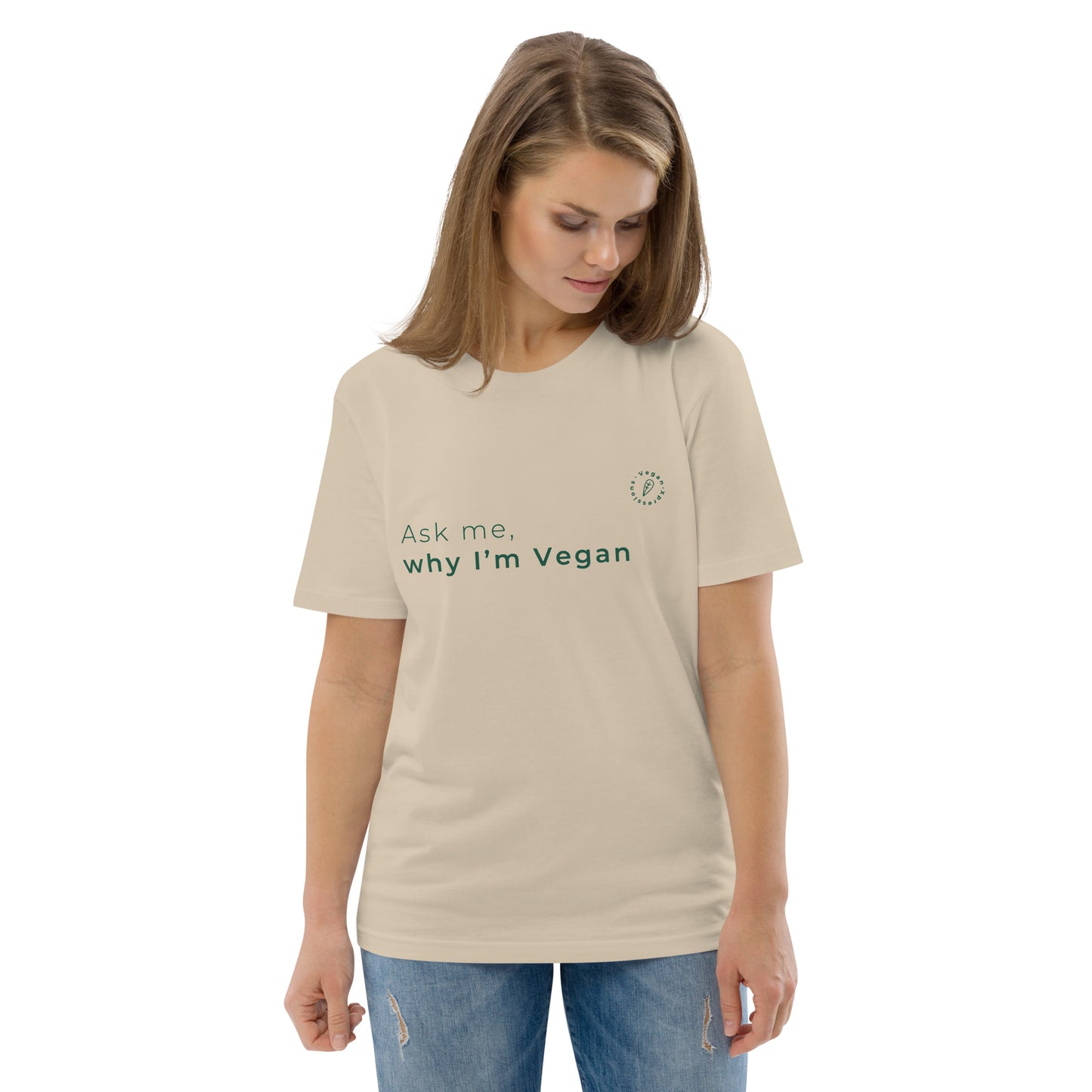 Ask me why I'm Vegan Organic Cotton T-shirt