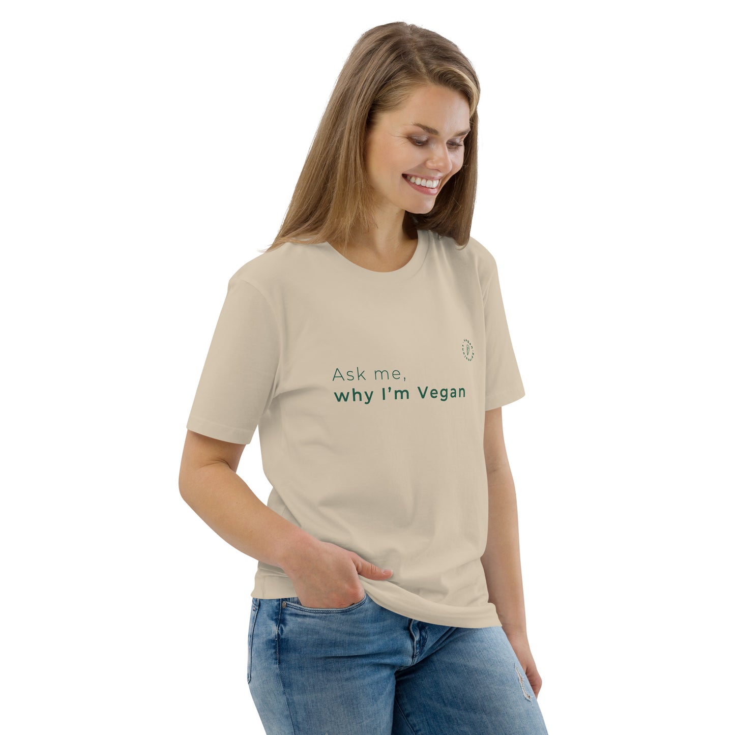 Ask me why I'm Vegan Organic Cotton T-shirt