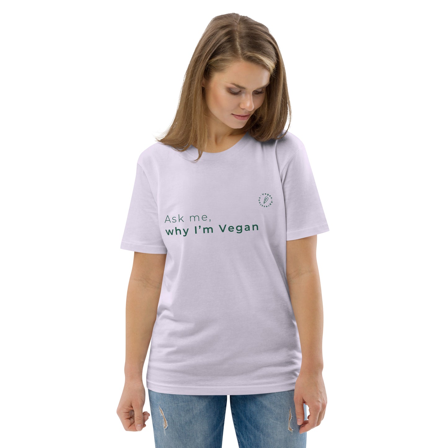 Ask me why I'm Vegan Organic Cotton T-shirt