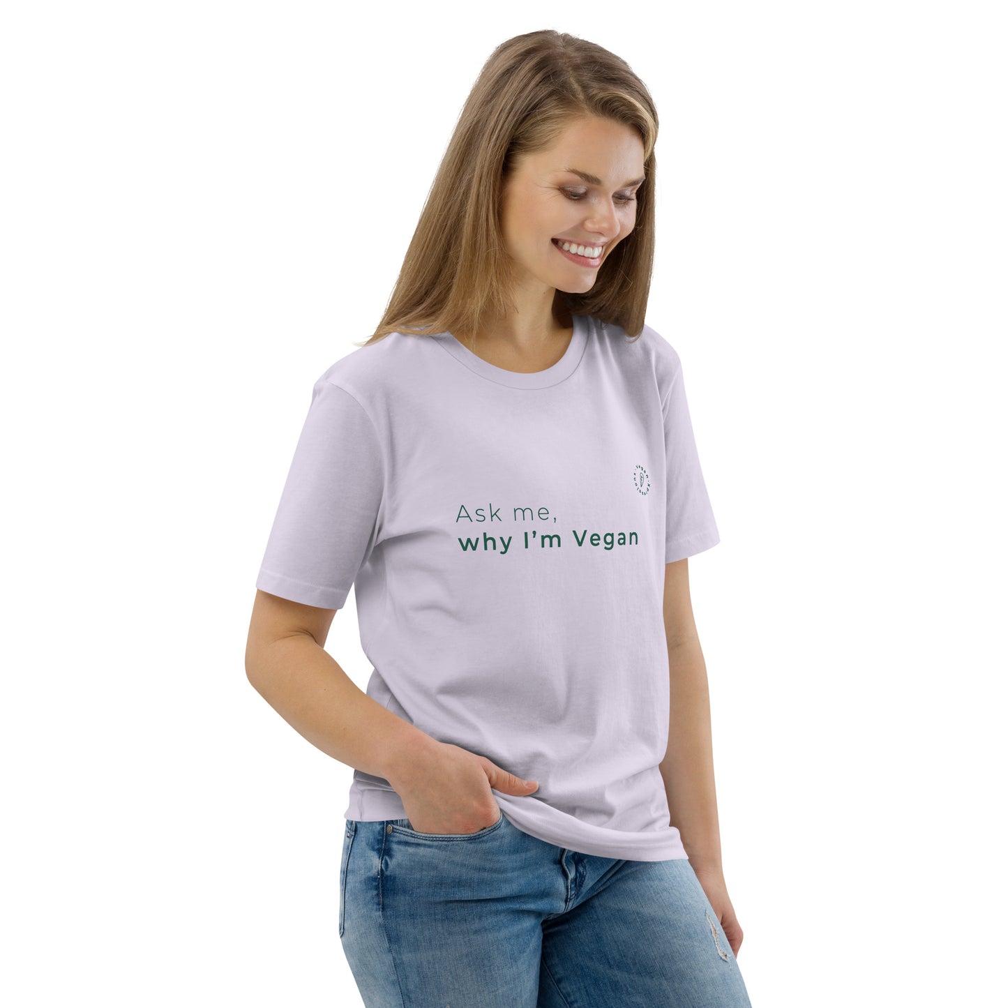 Ask me why I'm Vegan Organic Cotton T-shirt