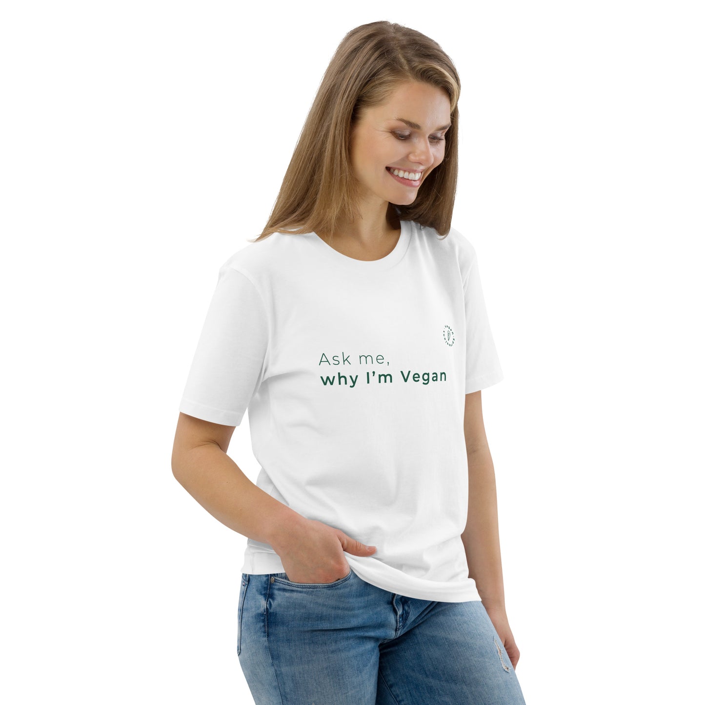 Ask me why I'm Vegan Organic Cotton T-shirt